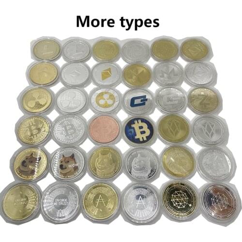 More types gold Plated cryptocurrency collectible Coin Metal Physical silver/Gold USA souvenir old coin challenge coin