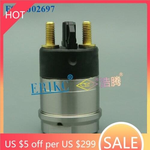 ERIKC Common Rail Parts F00RJ02697 Fuel Injector F00R J02 697 Assy Solenoid Valve Set F 00R J02 697 The Electromagnetic valve