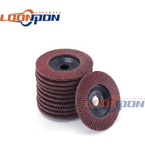 4 inch 60~320# Flap Disc Sanding Grinding Wheel Abrasive Tool for Angle Grinder Polishing Stainless Steel and Metal 10Pcs