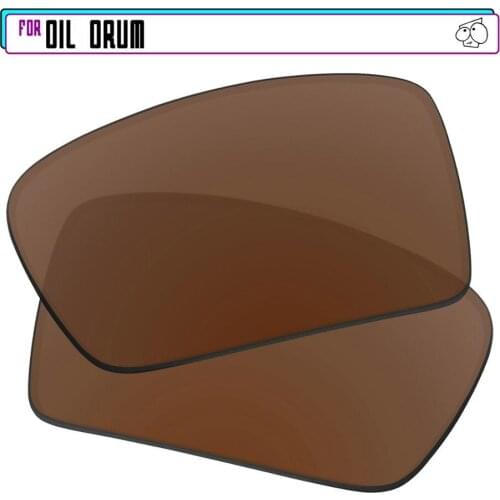 EZReplace Polarized Replacement Lenses for - Oakley Oil Drum Sunglasses - Brown