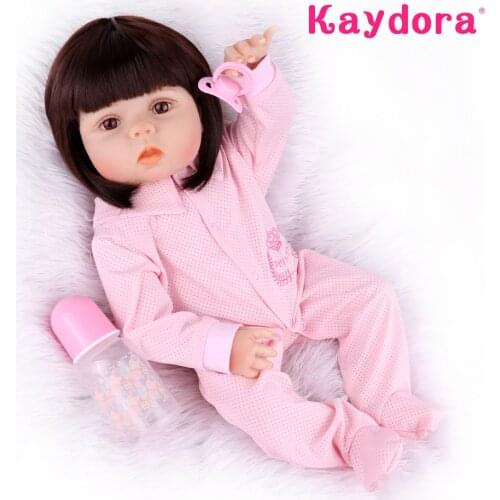 Soft Reborn Baby Dolls 55cm Full Silicone Cute Boneca Toys Bebe Girl Princess Menina Alive Bath Toddler Kids Birthday Playmates