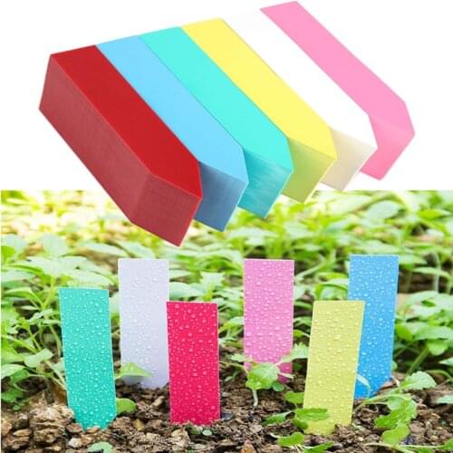 100pcs Reusable Plants Labels Hang Tag Gardening Labels Tree Fruits Seed Garden Flower Pot Plastic Tags Sign Classification Tool