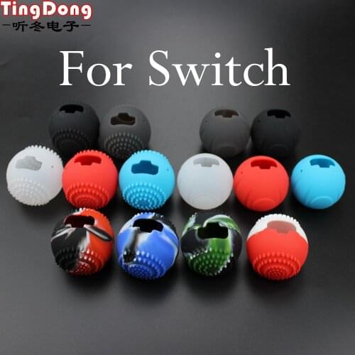 TingDong 1Pcs Soft Silicone Protective Guards Sleeve Anti-Slip Grips Cover Case For Nintend Switch NS Poke Ball Plus Controller