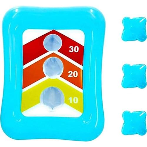 Inflatable Pool Sandbag Game Floating Toss Game Summer beach toys Outdoor garden Pool Party Games toy baby toys for Kids Adults