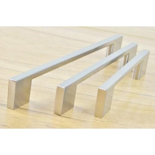 Stainless Steel 304 Kitchen Cabinet Drawer Handles Bar T Handle(C.C.:128mm L:162mm)