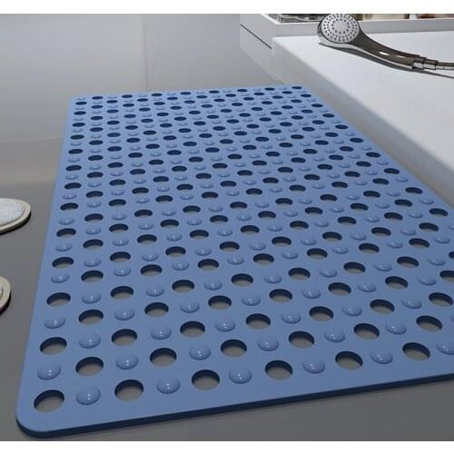 Non-slip Bathroom Waterproof Mat TPE Fabric Waterproof Rectangle Anti-fall Bath Mat Household for Home Toilet Hotel Badematte