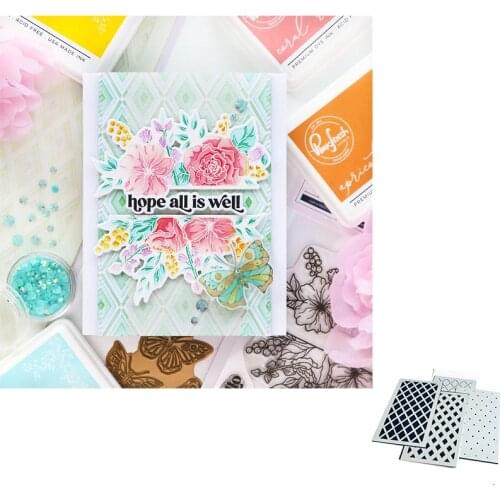 Diamond Layering Stencil Scrapbooking Crafts Diy Photo Album Template Handmade Decoration Greeting Card 2021 New Arrival Hot