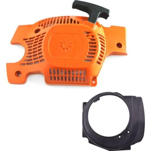 Recoil Pull Starter Assembly Flywheel Cover For Husqvarna 136 137 141 142