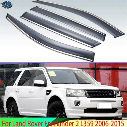 For Land Rover Freelander 2 2009-2018 Plastic Exterior Visor Vent Shades Window Sun Rain Guard Deflector