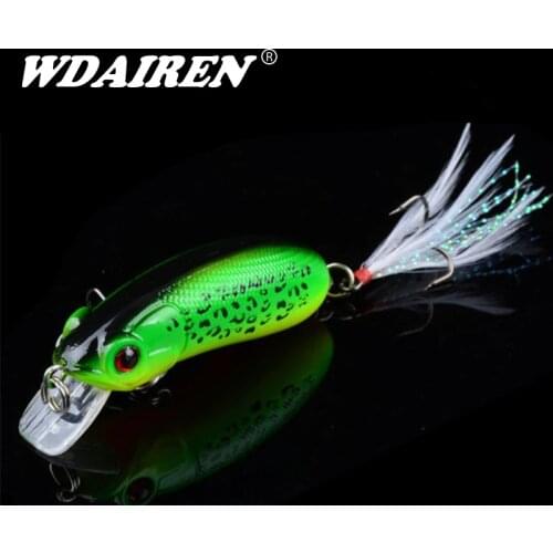 1Pcs Minnow Floating Fishing Lure 6.2cm 10g Fake Fish Crankbait Wobblers Artificial Plastic Hard Bait Swimbait Fishing Tackle