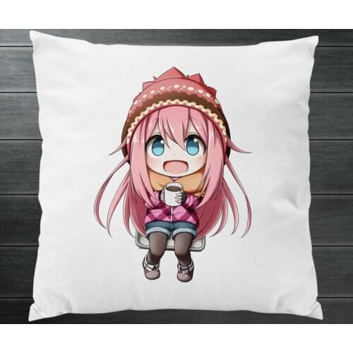 Laid-Back Camp Yuru Camp Nadeshiko Kagamihara Rin Shima Two Sides Pillowcase Fanart Pillow Cushion Case Cover Cosplay Gift P14