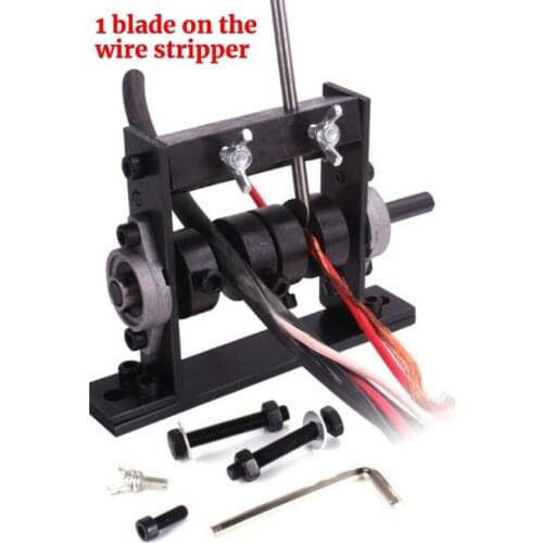 Manual Wire Stripping Machine Copper Peeler Cable Stripper Hand Crank Operated Compatible with Wire Recycling