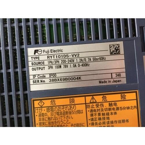 RYT101D5-VV2 servo driver, used in good condition . 80% appearance new , good working , free shipping