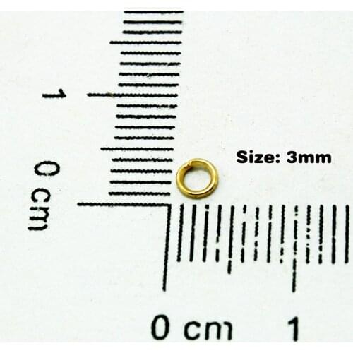 0.5x3MM Approx 1100pcs/lot Open JUMP SPLIT Double Ring Connectors Jewelry Findings