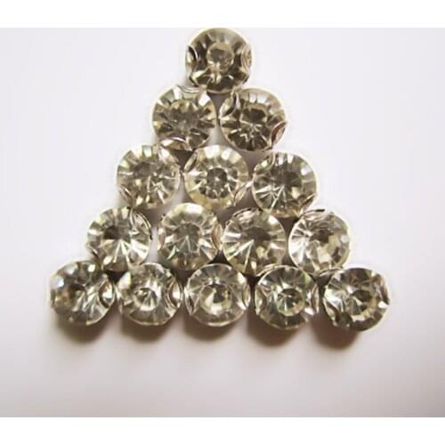 Round Rhinestone Glass Loose Rhinesstones 6MM Transparent Sew On Rhinestones 144Pc Beads Crafts Accessories Decoration For Shoes