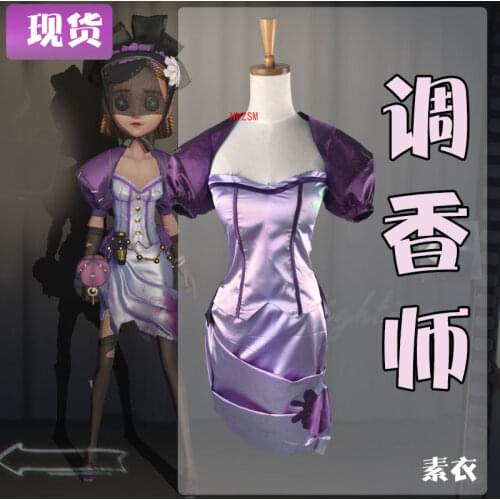 Perfumer Vera Nair cos Identity V anime man woman cosplay High-quality costume full set Shirt + shawl + gloves + dress + socks