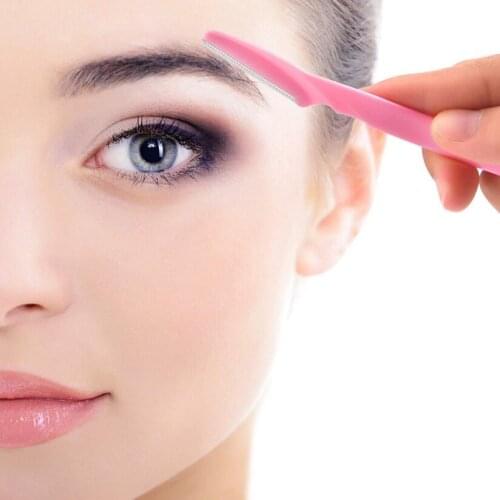 10 Pcs Small Professional Trimmer Safe Blade Shaping Knife Eyebrow Blades Face Hair Removal Scraper Shaver Makeup Beauty Tools