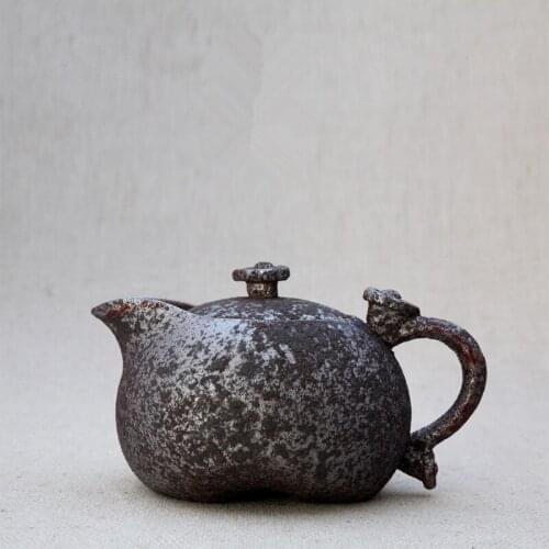 2017 kettle porcelain tea pot new arrival black rust glaze ceramic teapot for tea,convenience office teaset freeshipping