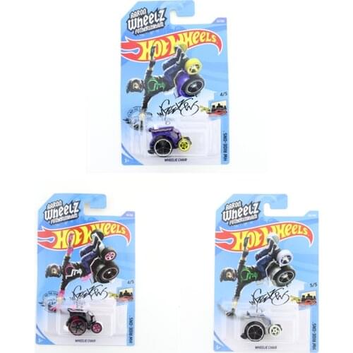 2020-22 WHEELIE CHAIR Original Hot Wheels Mini Alloy Coupe 1/64 Metal Diecast Model Car Kids Toys Gift