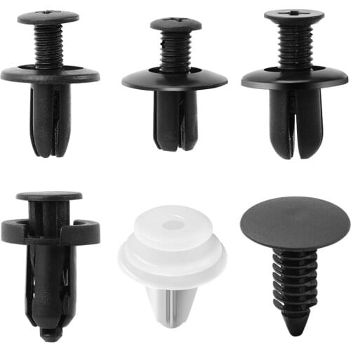 6 Size 100pcs Auto Fastener Clip Mixed for GMC Sierra Canyon Chevrolet Colorado Silverado