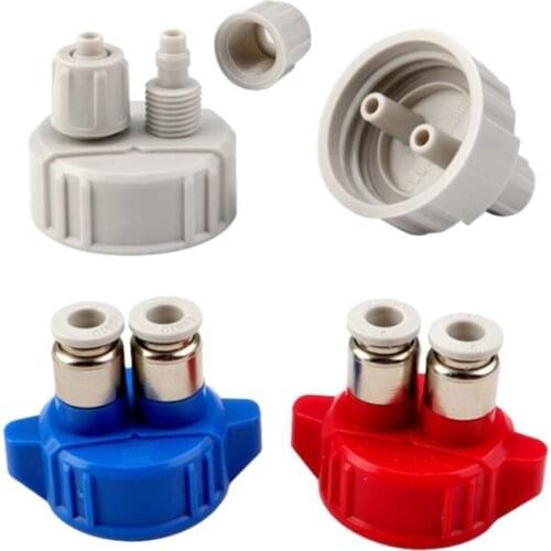 Aquarium CO2 System Tube Valves Guage Bottle Cap Fish Tank Live Plant Reactor