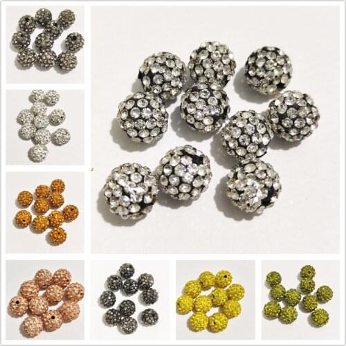 Free Shipping! 20-100pcs/Lot,Good Quality 10mm 12mm Mixed Colors Clay Beads for needlework accessories & Jewelry Making