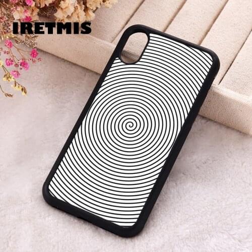 Iretmis 5 5S SE 2020 Phone Cover Case for iPhone 6 6S 7 8 Plus X Xs XR 11 12 Mini Pro Max Silicone TPU Hypnotic