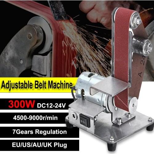 300W Sailboat Angle Grinder Mini Electric Belt Sander DIY Polishing Grinding Machine Cutter Power Tools Cutter Edges Sharpener