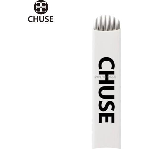 CHUSE Tattoo Needle A21 Permanent Makeup Needles Eyebrow Microblading Manual Blade 21-Pins Curved 50Pcs
