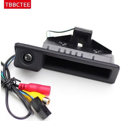 Backup Parking Line Car Camera Reverse Reversing Backup Rear View Trunk Handle Camera For BMW 320i 335i HD CCD Night Vision
