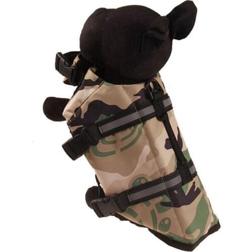Dog Camouflage Life Vest Dog Waterproof Clothes Printed Pet Life Jacket Dogs Swimwear Pets Summer Safety Swimming Suit For Dog