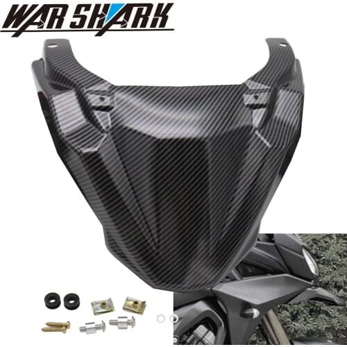 Beak Nose Cone Extension Cover Extra Carbon Fiber Texture Front Wheel Fender For Yamaha MT-09 FJ09 MT09 Tracer 900 GT 2015-2020