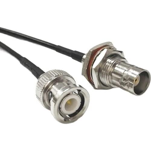 Coaxial Cable BNC Male Plug Switch BNC Female Jack Nut Connector 15CM 30CM RG174 Cable RF Pigtail Adapter Modem New