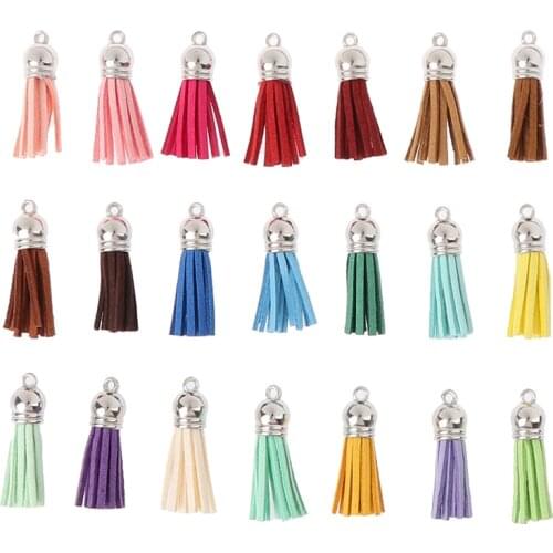 Leather Tassel For Keychain Cellphone Straps Jewelry Suede Fringe