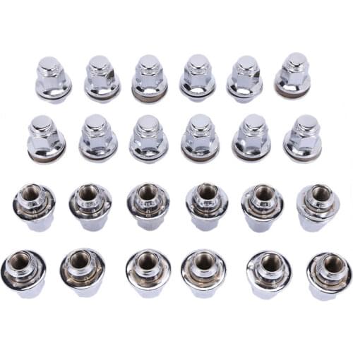 M14X1.5 24Pcs Car Tire Nut Anti-Theft Screw Wheel Modification Screw Nut Suitable for Toyota 2007-2020