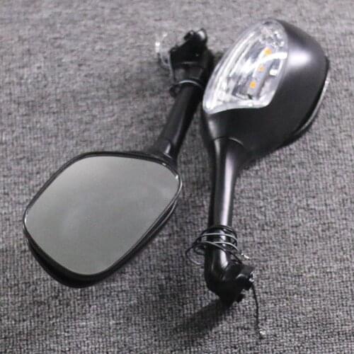 Motorcycle Rearview Mirror With Turn Signal Fit For Suzuki GSXR600 2007 2008 2009 GSXR 750 2006 2007 2008 2009 2010