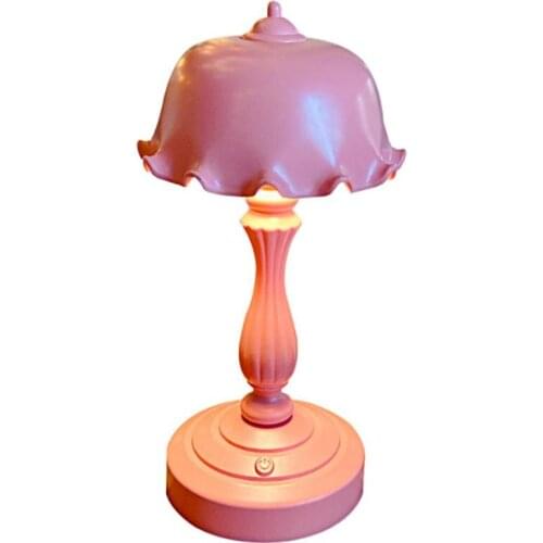 Nostalgic Retro Mini Rechargeable Table Lamp Bedroom Bedside LED Eye Protection Table Lamp Lamp