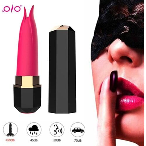 OLO Mini Lipstick Vibrator Waterproof Jump Egg G Spot Quiet Sex Toy EroticMachine Products For woman Female G-Spot Massager