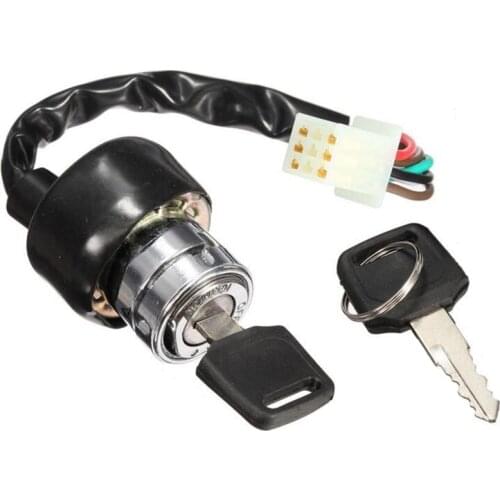 Motorcycle Ignition Switch 3 Position 6 Wire With 2 Keys for Harley Yamaha Honda Suzuki Scooter ATV Dirt Bike Go Kart