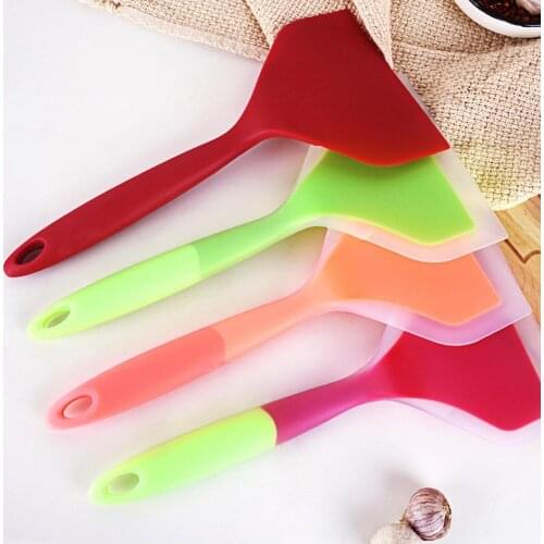 Silicone Spatula Lightweight Kitchen Accessory Silicone Beef Meat Egg Kitchen Wide Scraper Pizza Shovel Baking Spatula Tool