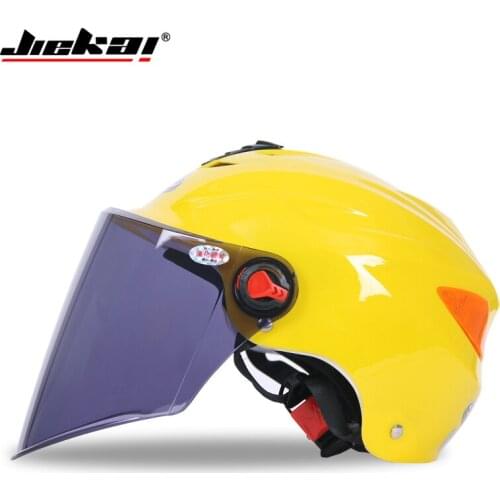 Motorcycle half helmets sunscreen anti UV Motos back reflective helmets bicycle electric scooter reflective taillight helmet