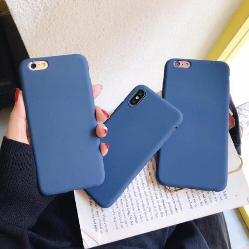 Navy Blue Matte Phone Case For xiaomi redmi note 8 7 6 5 4 Pro 8a 7a 9C 9A 6 6A 5 5A 5 Plus 4A 4X S2 K20 Silicone Soft TPU Cover