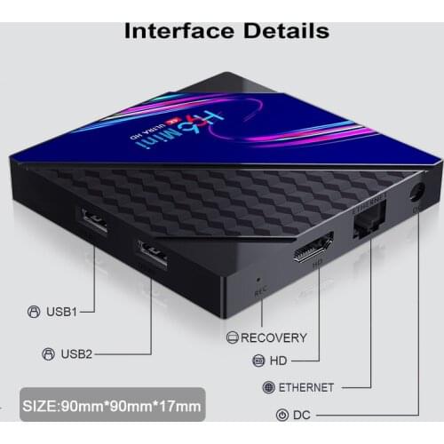 2021 H96 Mini V8 Smart TV Box Android 10 2GB RAM 16GB ROM Support 1080p 4K 60fps For Google Play Youtube H96Mini Media Player