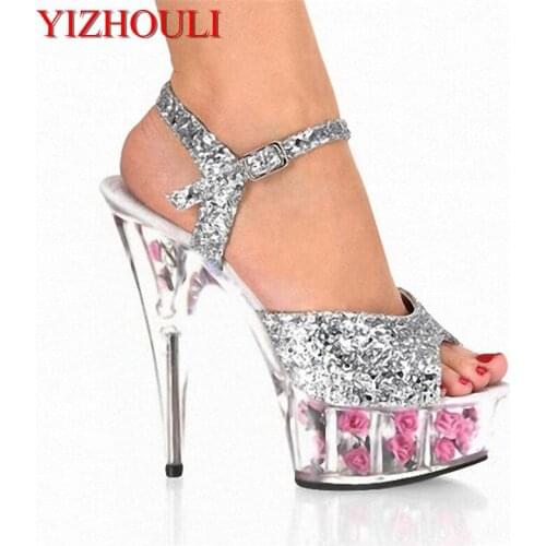 Unique rivets diamond sandals black bag with zipper model after paragraph 15 cm high with waterproof
