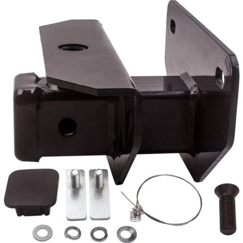 1 x Class 3 Black Trailer Tow Hitch Receiver For Dodge Ram 1500 2500 3500 W/ Cover Trailer Towing Receiver 2in Tube