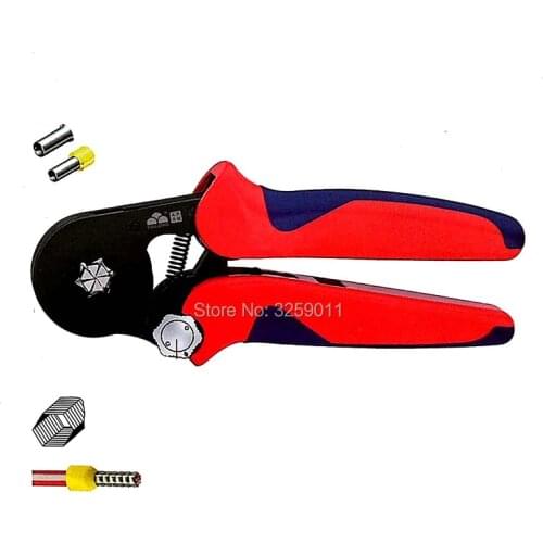 1PCS HSC9 10-6A 23-7 AWG Suyep Mini-Type Self-Adjustable Crimping Plier fits all ferrules within the application range