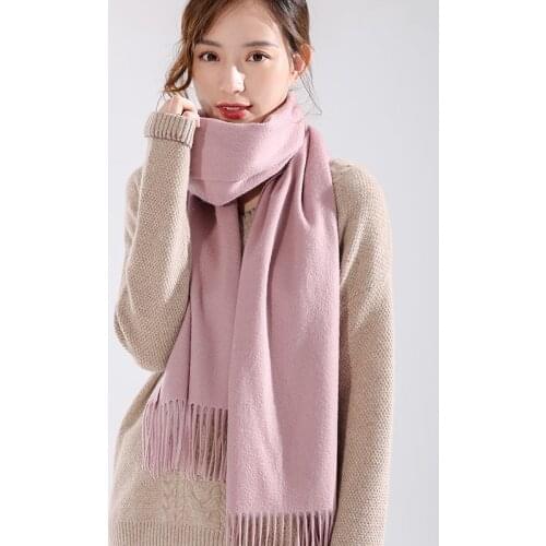 100% Pure Cashmere Scarf Women Winter Camel Shawls and Wraps Ladies Pashmina Echarpe Warm Fine Cashmere Scarves Foulard Femme