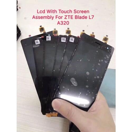 100% Original Quality Tested 5.0 Inch LCD Display Replacement For ZTE Blade L7 A320 With Touch Screen Digitizer Assembly+Tools