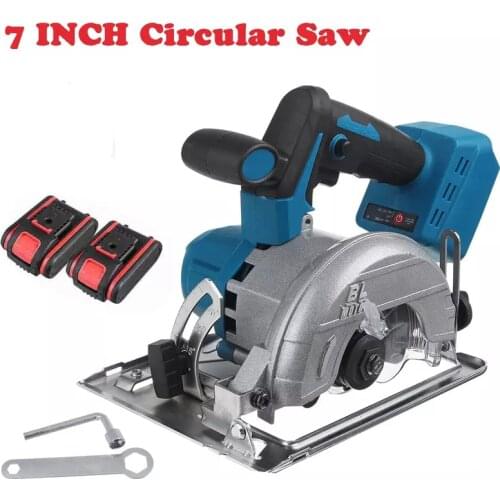 7 Inch 10800RPM 125mm Cordless Electric Circular Wood Cutter with 21V Makita Battery Woodworking Cutting Sawing Machine