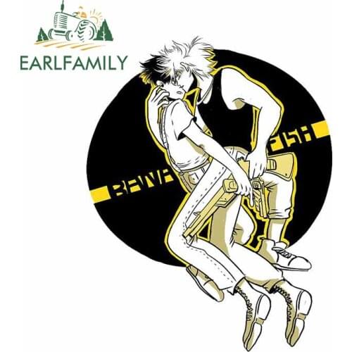 EARLFAMILY 13cm x 10.2cm For BANANA FISH Funny Car Stickers Waterproof Decal Auto Car Accessories Decals Suitable for VAN RV